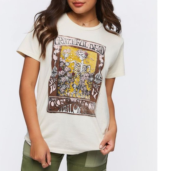 Grateful Dead Oxford Circle  Avalon Ballroom 1966 Official TShirt S/M fits L NWT - Picture 1 of 4